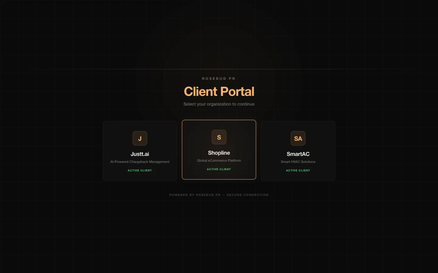 Per-client detail view