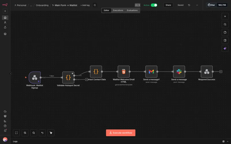 Form to Waitlist Pipeline